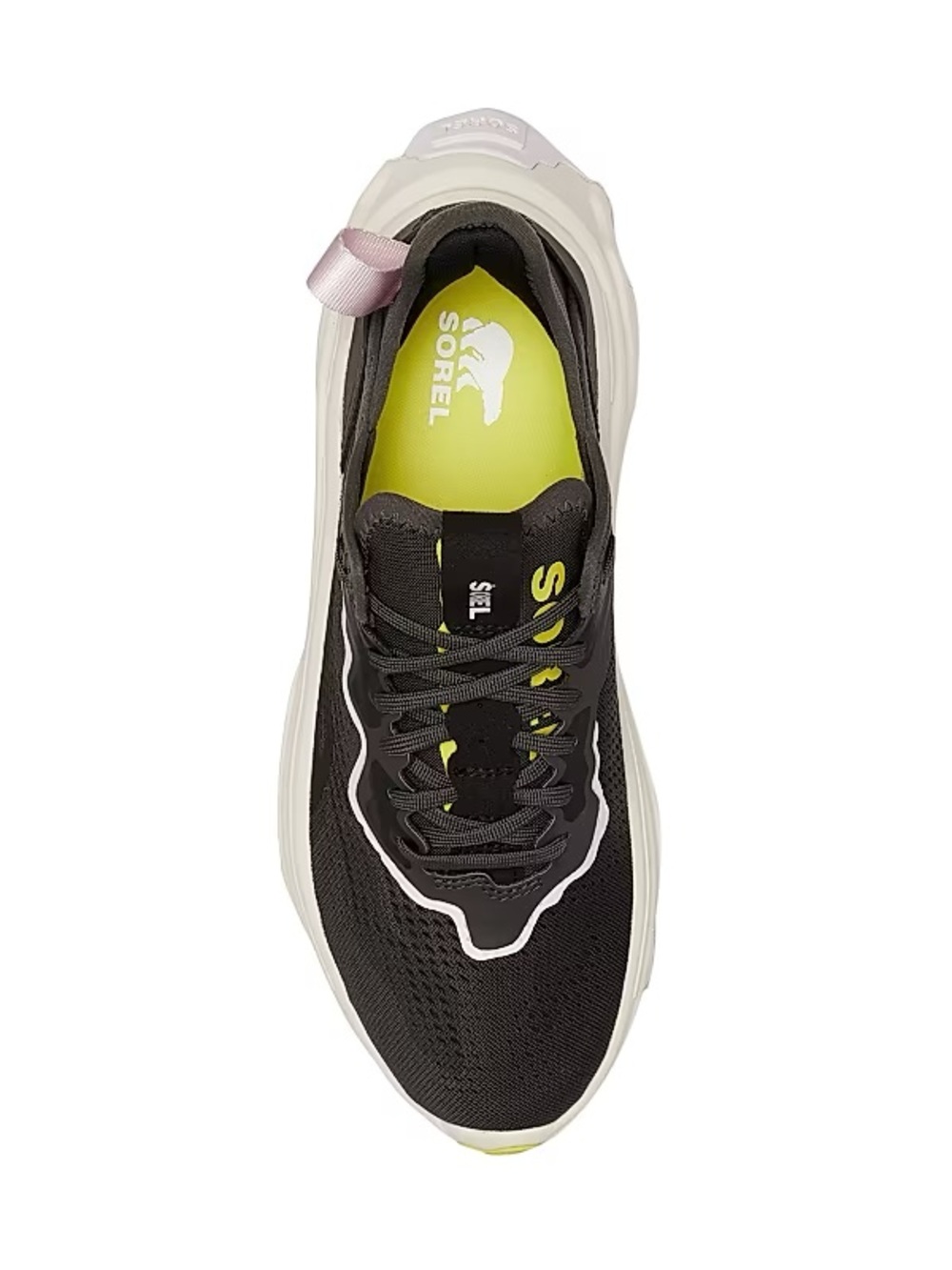 Sorel Black Sneakers with Neon Yellow Insole - Picture 6 of 8